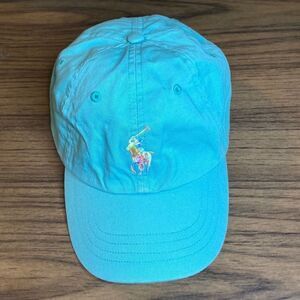 Polo Ralph Lauren Women’s Blue Rainbow Pony Hat - NEW